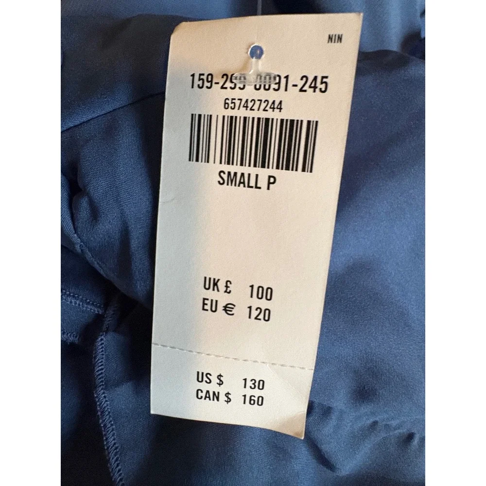 NWT Abercrombie & Fitch Blue Ruffle Maxi Dress